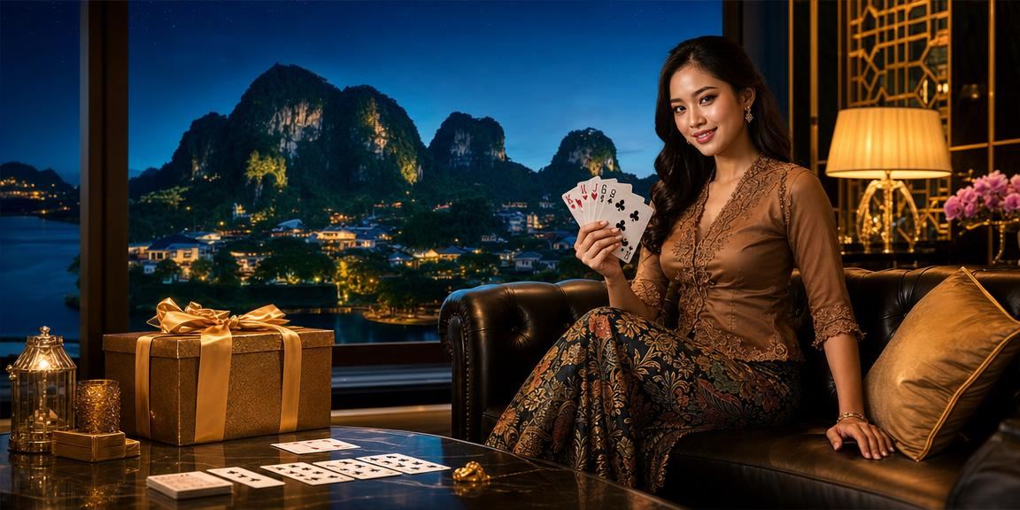 Permainan rummy bertema batik di Ipoh dengan suasana kasino langsung